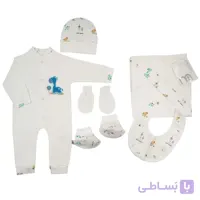 ست هفت تکه بیمارستانی مادرکر Mothercare طرح زرافه آبی