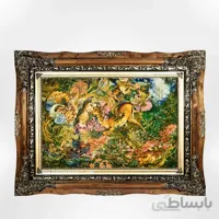 تابلو فرش دستباف طرح دایره هستی کد 001