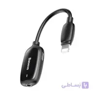 کابل تبدیل لایتنینگ به AUX/لایتنینگ باسئوس مدل CALL51-01 طول 0.15 متر