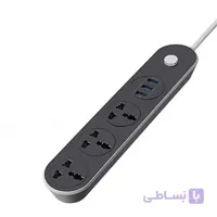 چند راهی برق و شارژ بلکینگ مدل BELKING BK3301 3.1A با ۳ پورت USB