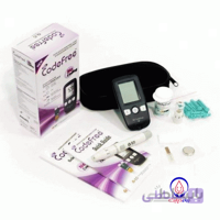 دستگاه تست قند خون کد فری به همراه 60 عدد نوار تست قندخون ا SD BIOSENSOR CODE FREE