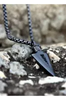 گردنبند مردانه ارزان برند ERKEK KOLYE STORE رنگ مشکی کد ty120215013