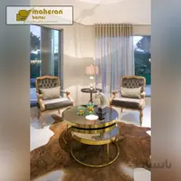 میز جلو مبلی استیل دو تیکه مدل سلنا SELENA