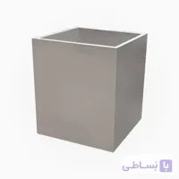 گلدان فایبراستون مکعب 50 سانت