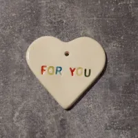 تگ سرامیکی قلب for you