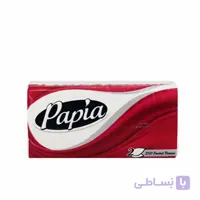 دستمال کاغذی اقتصادی (8 عددی) پاپیا در بسته 4 عددی ا papia flexi napkin