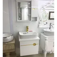 روشویی کابینتی فول ست آرنیکا طلایی با سنگ یونیک گلسار