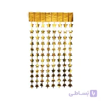 پرده تزئینی متالایز طرح ستاره مدل STR178