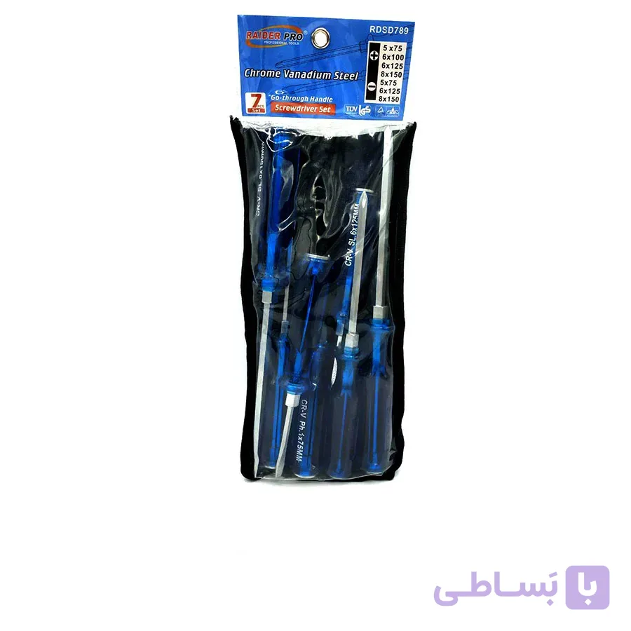 پیچ گوشتی ضربه خور 7 عددی ریدر