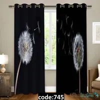پرده پانچی طرح قاصدک مدل Sh-745