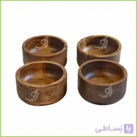 پیاله کوچک چوبی گرد قطر ۹ کد ۱۰۱۴۲۱