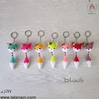 عروسک بافتنی آویز روباه ( کد 90040 )