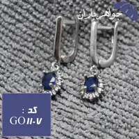 گوشواره یاقوت کبود اصل زنانه کد GO_1107
