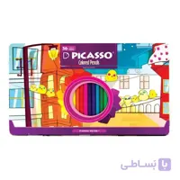مداد رنگی 36 رنگ پیکاسو (Picasso) جعبه فلزی