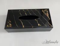 جعبه دستمال کاغذی چوب و رزین کد ۱۰۲۲۸۴