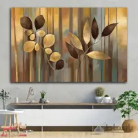 تابلو بوم نقاشی برگ کد paint-07 ا flower paint panel canvas and chassis