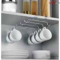 آویز فنجان کابینتی استیل کد H12