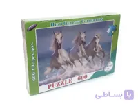 پازل 600 تکه طرح اسب های سفید