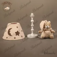 آباژور خرسی طرح نانان رنگ لیمویی