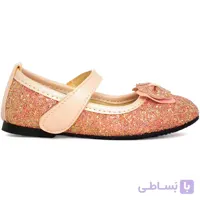 کفش دخترانه پولکی براق مدل رویا صورتی
