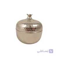 قندان انار مسی سفید کوچک توت کالا tootkala 1845