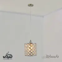 لوستر آویز تک شعله XC08 کروم قطر 20