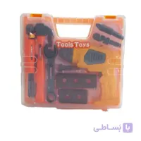 جعبه ابزار به همراه دریل باطری خور