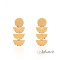 گوشواره طلا زنانه طرح هندسی کد LE655