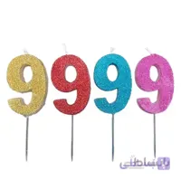 شمع اکلیلی طرح عدد نه
