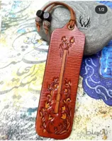 بوک مارک چرم طرح گیتار (چرم‌‌منوچهری)