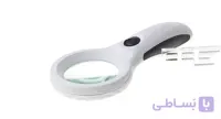 ذره بین دستی قطر ۶۰mm + چراغ LED , UV 9586