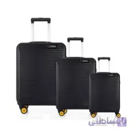 مجموعه سه عددی چمدان نشنال جئوگرافیک مدل N 2002 Abs سیاه