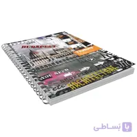 دفتر زبان 100 برگ کلاسیک سیمی جلد مقوایی تندیس کد 21