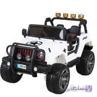 ماشین شارژی دو نفره جیپ w1688 رنگ سفید ا JEEP STYLE MODEL WXE1688 WHITE Licensed children toy car