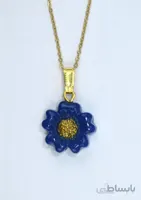 گردنبند رزینی طرح گل کد ۳۵