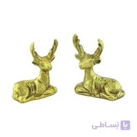 مجسمه برنزی بچه گوزن مجموعه ۲ عددی کد ۱۲۰۳
