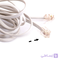 کابل تلفن 10 متری مدل TC-10