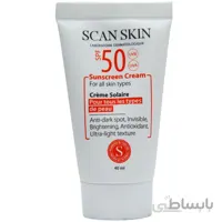 کرم ضد آفتاب پوست نرمال تا مختلط با Scan Skin SPF50 ا Scan Skin Sunscreen Cream For Normal To Combination Skin SPF50 40ml