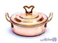 ماهیتابه مسی در دار