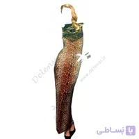 پیراهن بلند زنانه ماکسی پلنگی ترک اورجینال