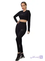 ست نیمتنه آستین بلند و لگ ورزشی زنانه Nike ا Nike long half sleeve set and womens sports leggings
