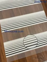 پرده زبرا سفید مشکی طرح پلیسه