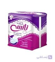 نوار بهداشتی بالدار خیلی نازک Nancy نانسی مدل ایرلید خیلی بزرگ ویژه شب کد 727 - بسته 10 عددی