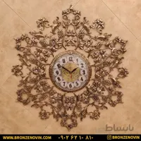 ساعت دیواری برنز طرح یاقوت