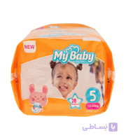 پوشک My baby نارنجی سایز 5 ، 28 عددی