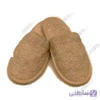 دمپایی حوله بهار نخودی