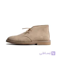 کفش صحرایی سافاری گازولین خاکی جیر دور قرمز – GAAZOLIN Safari Veldskoen B Design Dirty Sand Time S – Red Line