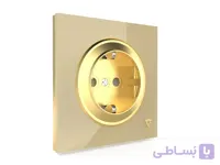 کلید و پریز ارت دار ویرا مدل آلفا کلاسیک بژ میانه طلا