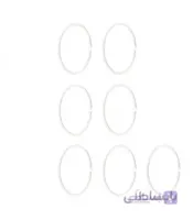 حلقه پرده حمام ایکیا مدل HASSJON بسته 12 تایی