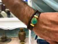 دستبند فیروزه مردانه کد kasra-53